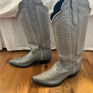 Justin Boots Black and Gray Cowboy Boots